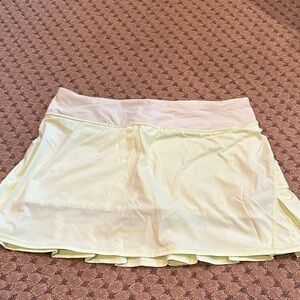 Lululemon Athletica Light Yellow Mini Skirt
